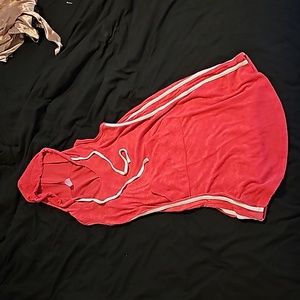 Pink terrycloth dress